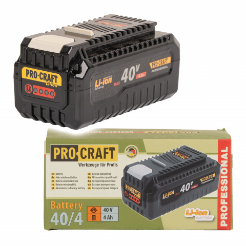 Baterie akumulátorová 40V Li-ion, 4000mAh Procraft 40/4 | 40/4